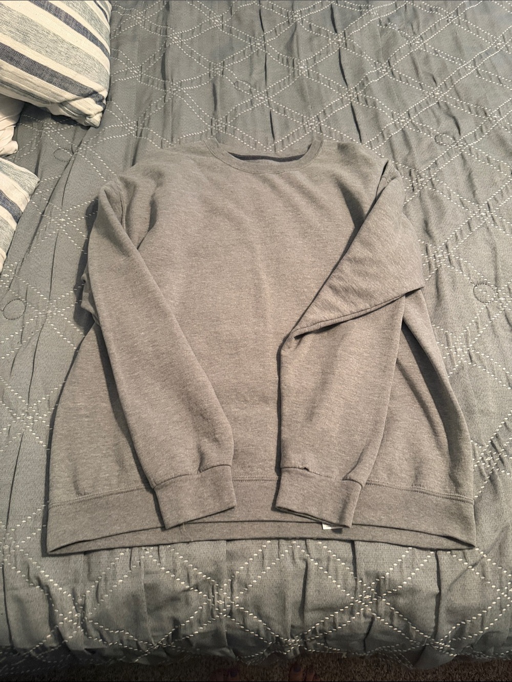 Athletic Works Men's Crewneck Sweater - Heather Gray